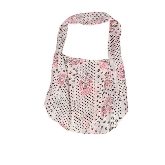 GREAT CONDITION FREE PEOPLE Block Print Gauzy Boho Medium Reusable Tote Bag - Be - Picture 1 of 4